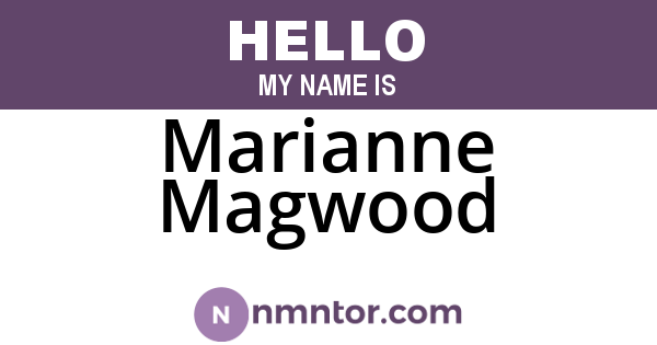 Marianne Magwood