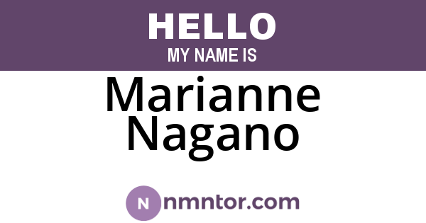 Marianne Nagano