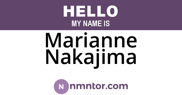 Marianne Nakajima