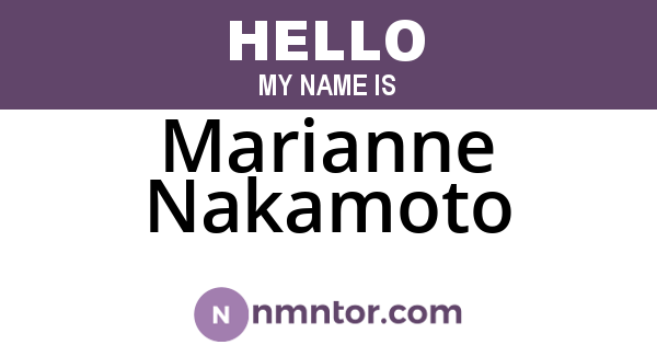 Marianne Nakamoto