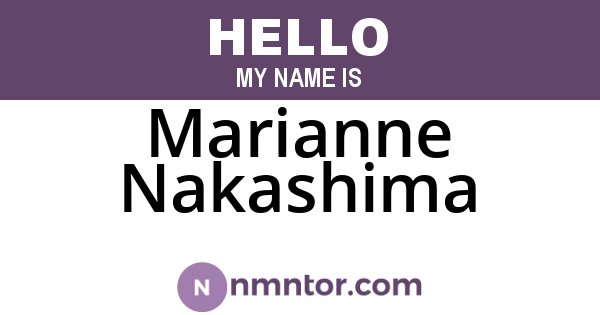 Marianne Nakashima