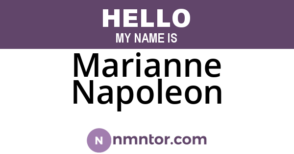 Marianne Napoleon