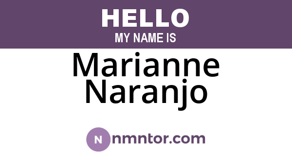 Marianne Naranjo