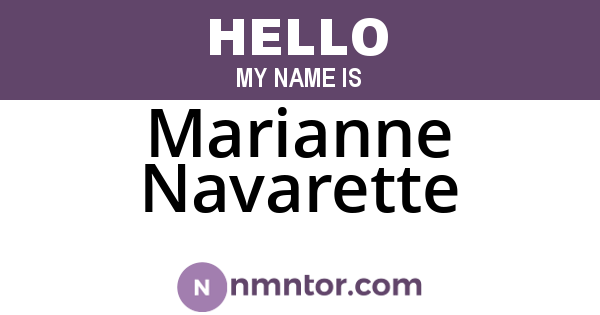 Marianne Navarette