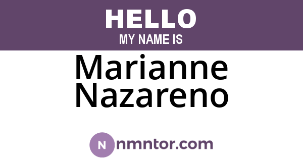 Marianne Nazareno
