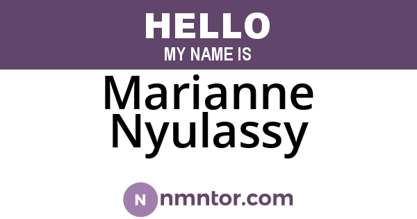 Marianne Nyulassy