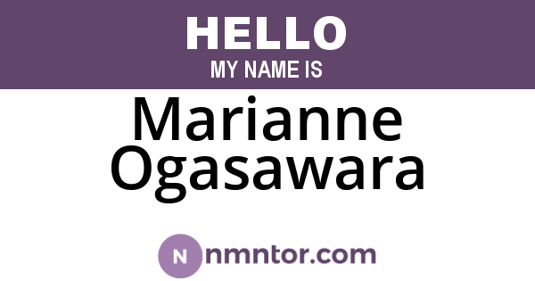Marianne Ogasawara