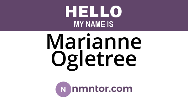 Marianne Ogletree