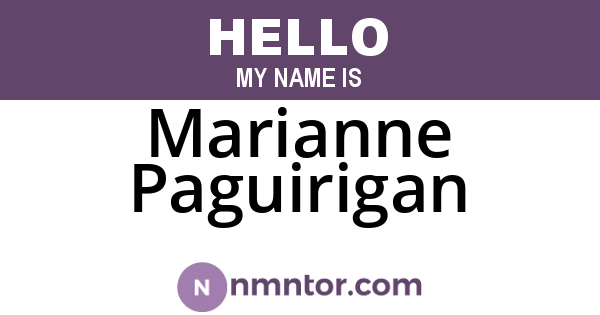 Marianne Paguirigan
