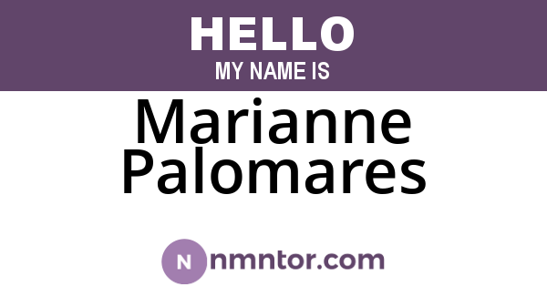 Marianne Palomares
