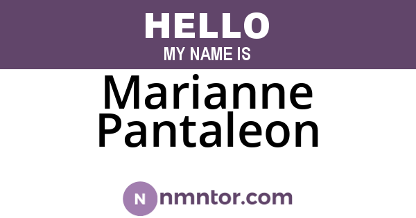Marianne Pantaleon