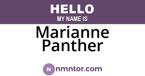 Marianne Panther