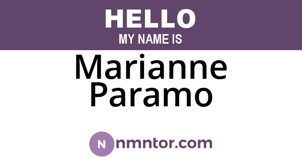 Marianne Paramo