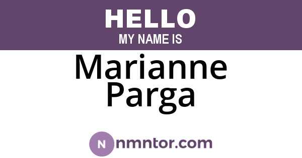 Marianne Parga