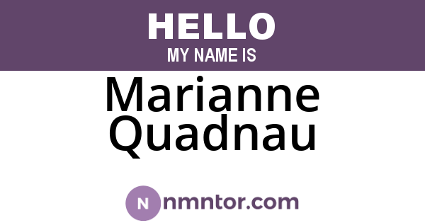 Marianne Quadnau