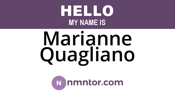 Marianne Quagliano