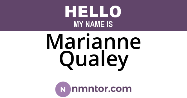 Marianne Qualey