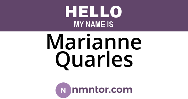 Marianne Quarles