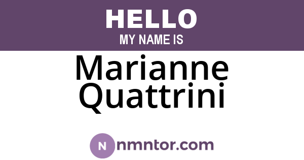 Marianne Quattrini