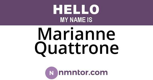 Marianne Quattrone