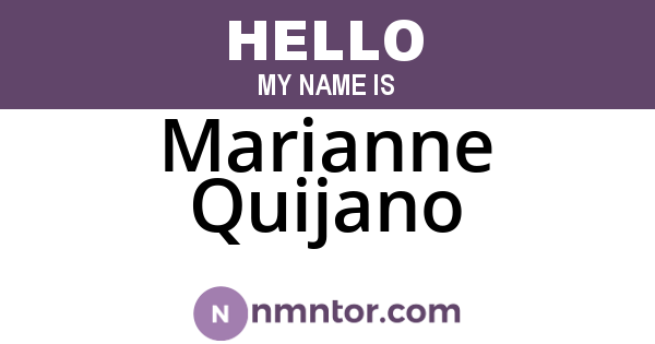 Marianne Quijano