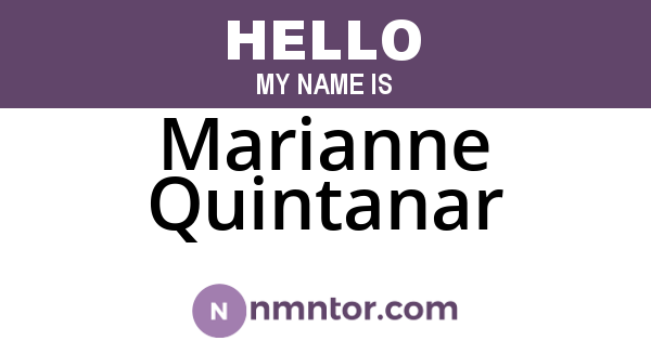 Marianne Quintanar
