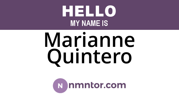 Marianne Quintero
