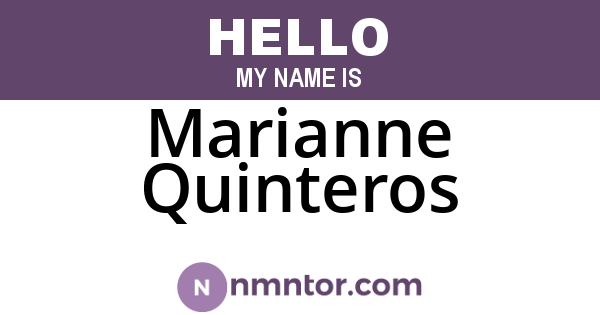 Marianne Quinteros