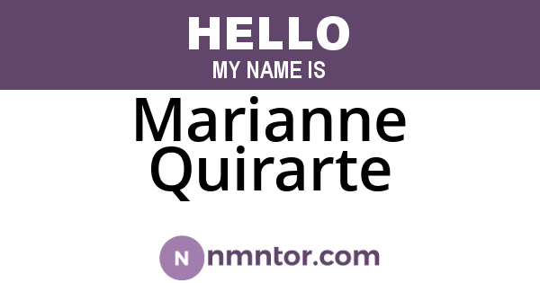 Marianne Quirarte