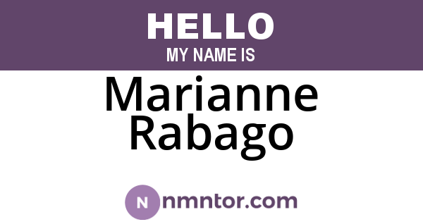 Marianne Rabago