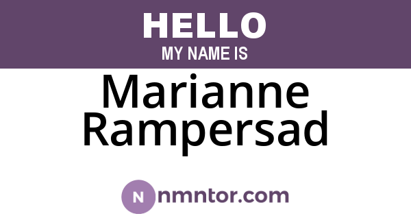 Marianne Rampersad