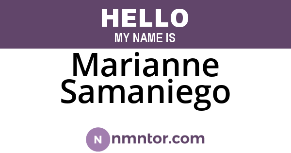 Marianne Samaniego