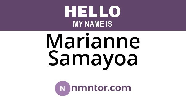 Marianne Samayoa