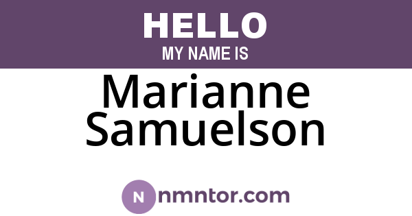 Marianne Samuelson