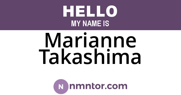 Marianne Takashima