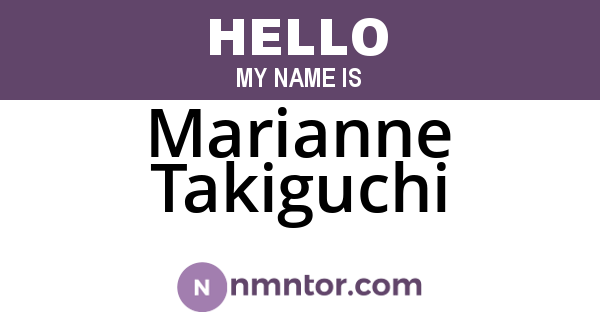 Marianne Takiguchi