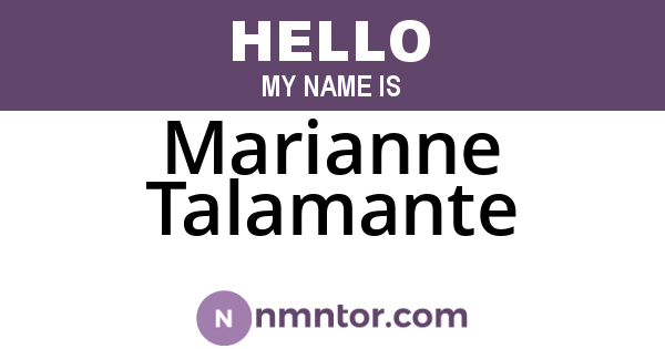 Marianne Talamante