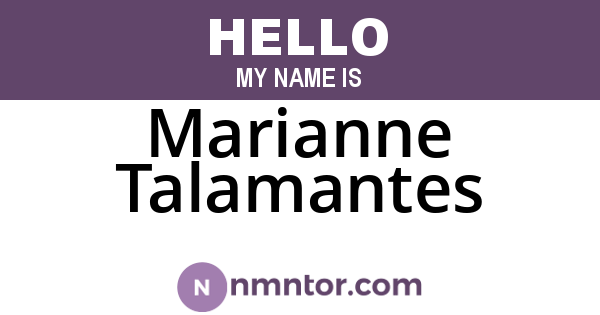 Marianne Talamantes