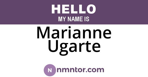 Marianne Ugarte