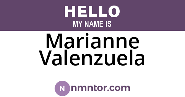 Marianne Valenzuela