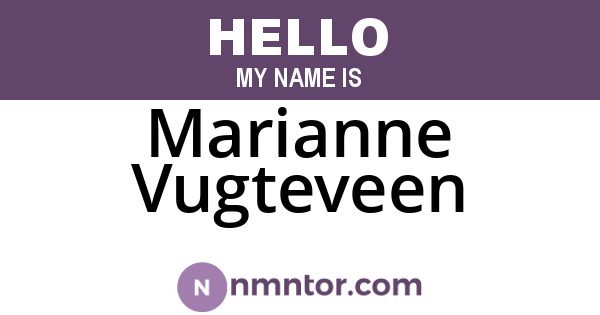 Marianne Vugteveen