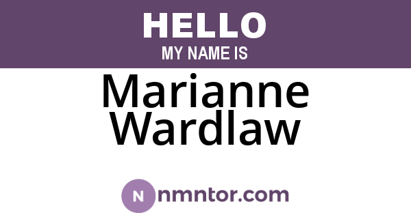 Marianne Wardlaw