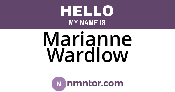 Marianne Wardlow