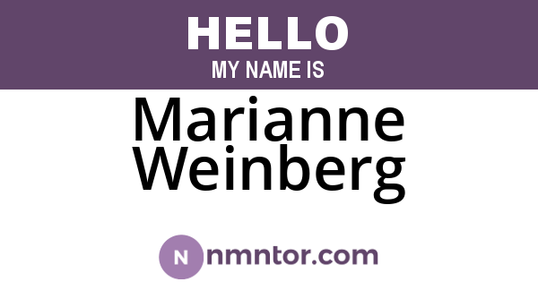 Marianne Weinberg