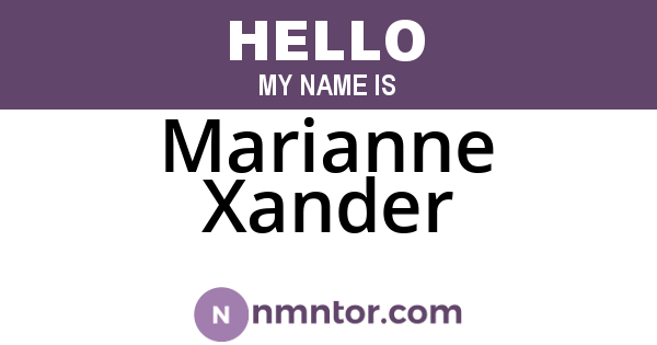 Marianne Xander