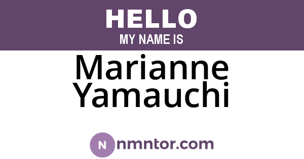 Marianne Yamauchi
