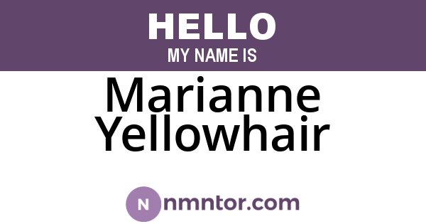Marianne Yellowhair