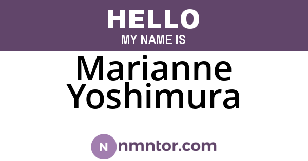 Marianne Yoshimura