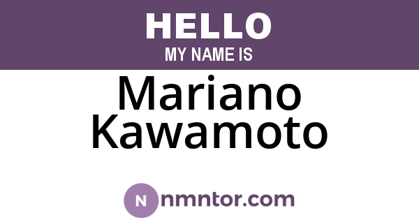 Mariano Kawamoto