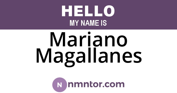 Mariano Magallanes